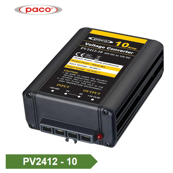 OEM Manufacturer 12v 6 Battery Charger - DC DC Converter 24V to 12V PACO Power Converter 10Amp – Ligao
