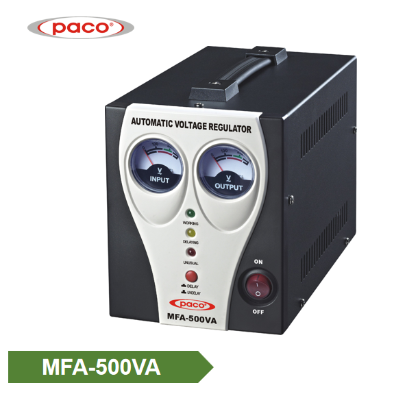 Manufacturer of 10000 Watt Ac Automatic Voltage Regulator - China PACO brand Automatic Voltage Stabilizer/Regulator Meter display 500VA For Home appliances – Ligao