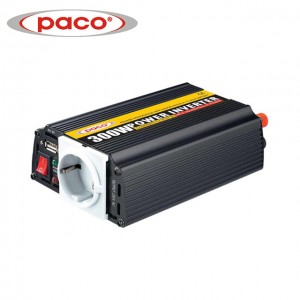 PACO Portable Power Inverter With USB 12V 300W Modified Sine Wave Inverter
