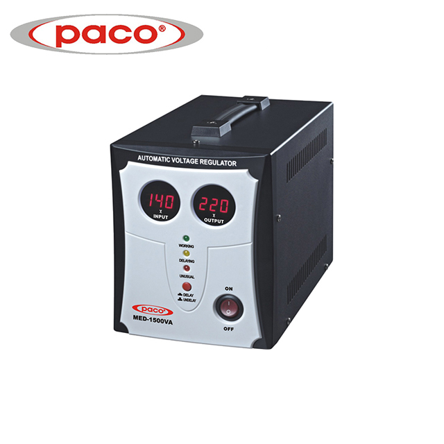 OEM Manufacturer Automatic Battery Charger 60v - PACO Delay Function Automatic Voltage Regulator – Digital display 1500VA – Ligao