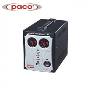 PACO MED sarjan automaattinen jännitteenvakain – digitaalinen näyttö 500VA