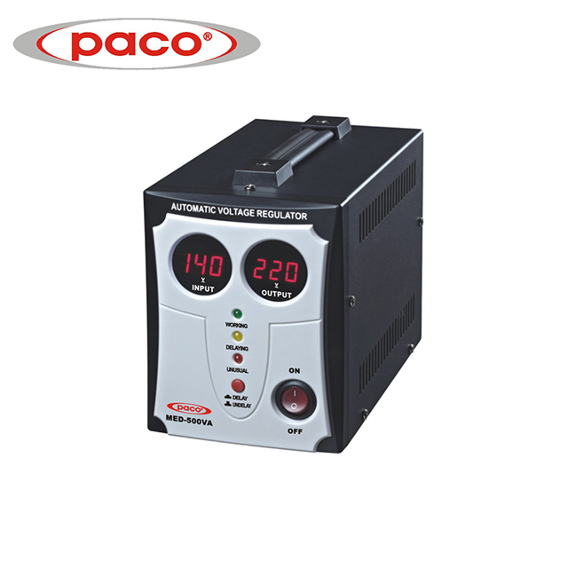 Low MOQ for 60v 15a 72v 12a 1200w - PACO MED series Automatic Voltage Stabilizer – digital display 500VA – Ligao