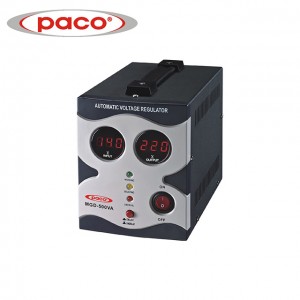 Estabilizador automático de tensão China PACO - display digital 500VA CE CB ROHS