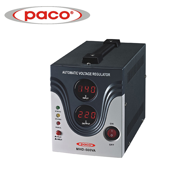 High Quality Negative Booster 24v Dc To 12v Dc - China PACO Automatic Voltage Stabilizer – digital display 500VA CE CB ROHS – Ligao
