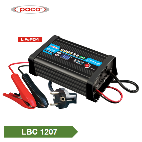 Quality Inspection for Power Battery Charger - PACO Hot selling 8 Stage 12V 7A Automatic lithium LiFePO4 Battery Charger China Factory – Ligao