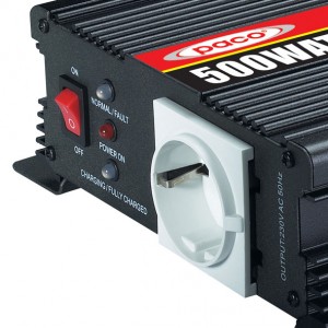 Power Inverter with Battery Charger 500W
