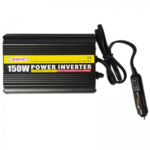 PACO Portable Car Power Inverter 12V 150W modifioitu siniaalto USB:llä