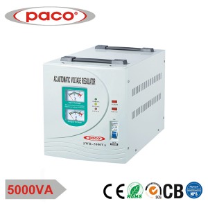 Wholesale Pri Ase Pouvwa Otomatik Voltage Stabilizer/Regulator – Meter ekspozisyon 5000VA